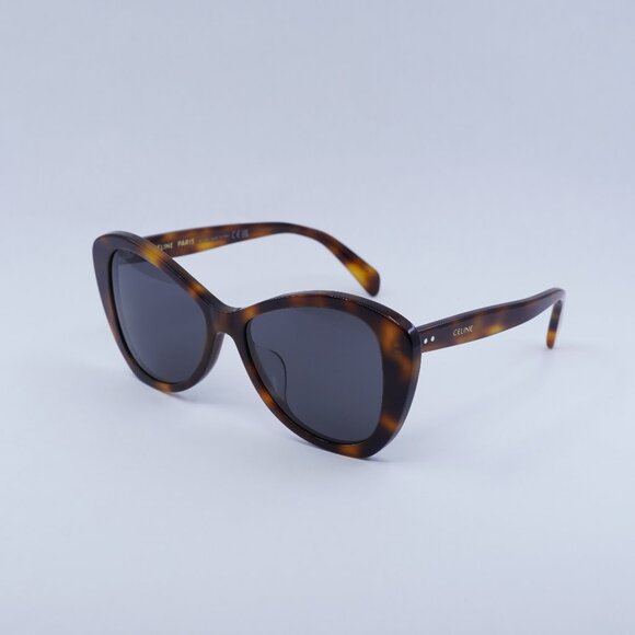 🕶️ New Celine CL40270U 53A Sunglasses - Shiny Havana Frame, Smoke Lenses - Picture 1 of 10